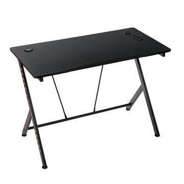 Ergonomic Gaming Desk 42.5  Desktop Gamer Workstation with Cable Management and Socket for Home Office - Gamer Z Paradise