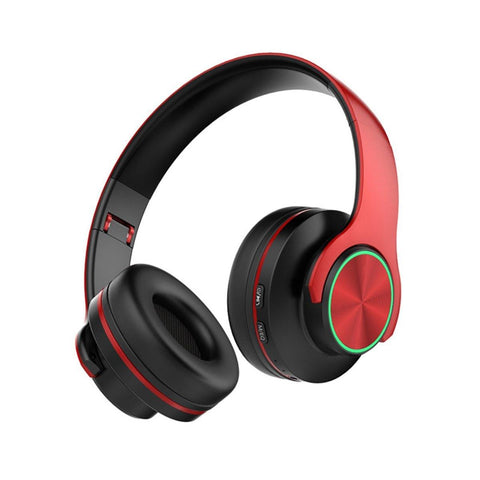 Foldable Wireless bluetooth V5.0 Headset LED Breathing Light Gaming Headphone Support FM Radio TF Card - Gamer Z Paradise