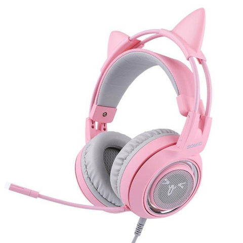 G951 Gaming Headset USB 7.1 Virtual Surround Sound Headsets LED Cat Ear Headphones - Gamer Z Paradise