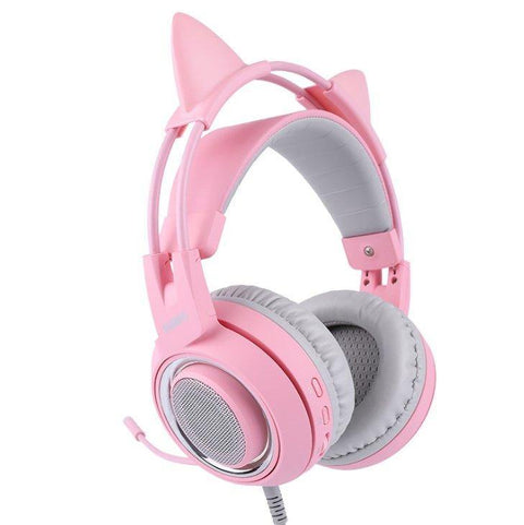 G951 Gaming Headset USB 7.1 Virtual Surround Sound Headsets LED Cat Ear Headphones - Gamer Z Paradise