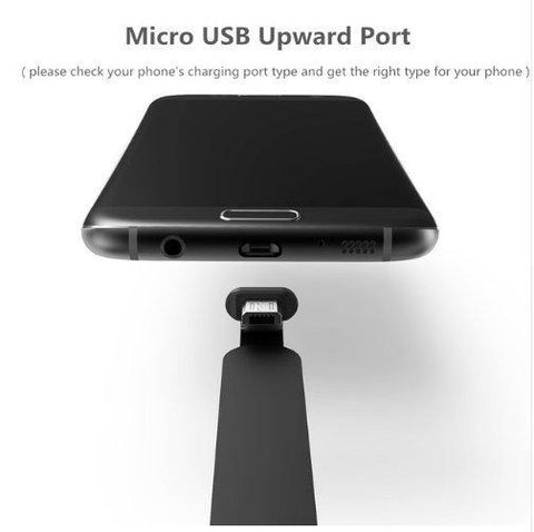 Gaming comfortable grip charging cable L bend phone cable - Gamer Z Paradise
