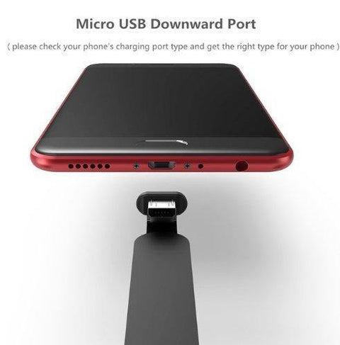 Gaming comfortable grip charging cable L bend phone cable - Gamer Z Paradise