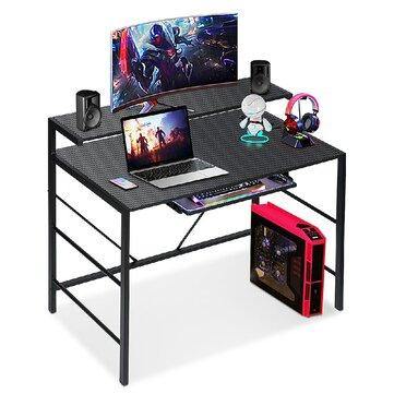 Gaming Table Double-Layer Computer Table 41-inch Large Gaming Table Carbon Fiber Gaming Table Home and Office - Gamer Z Paradise