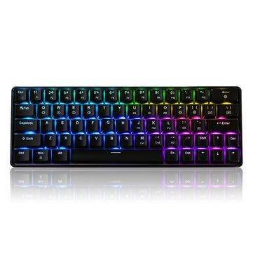 Geek GK64 64 Key Gateron Switch Hot Swappable CIY Switch RGB Backlit Mechanical Gaming Keyboard - Gamer Z Paradise
