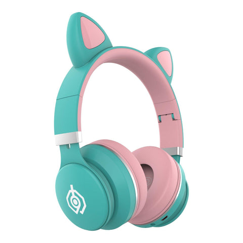Girly Cute Cat Ears Wireless Cartoon Bluetooth Headset - Gamer Z Paradise