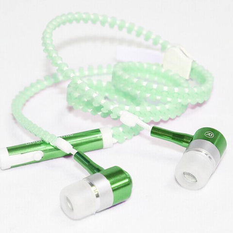 Glowing Zipper Earphones - Gamer Z Paradise