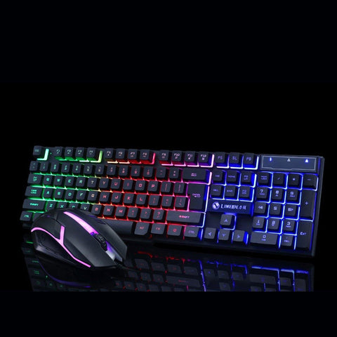 GTX300 104 Keys RGB Backlight Superthin Gaming Keyboard and 2.4GHZ 1200DPI 3 Buttons USB Optical Gaming Mouse - Gamer Z Paradise