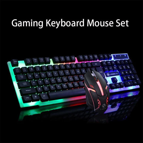 GTX300 Gaming CF LOL Gaming Keyboard Mouse Glowing Set - Gamer Z Paradise