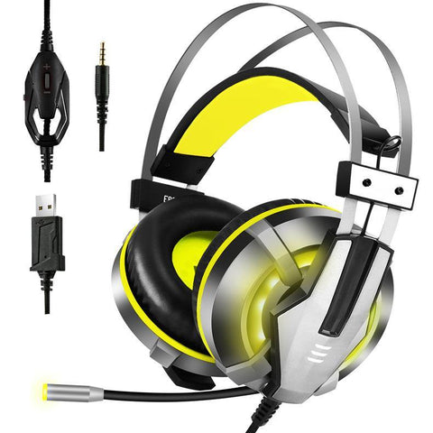 Head-mounted illuminated gaming headset - Gamer Z Paradise