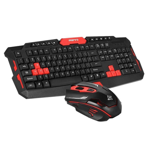 Hk8100 2.4 G Wireless Gaming Keyboard Mouse Combo Ergonomics Waterproof Optical For Pc Laptop Desktop Gamer - Gamer Z Paradise