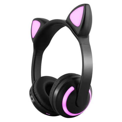 Hot Explosive Headphones Wireless Bluetooth Cat Ears Headphones Noise Reduction Live Breathing Lights Glare - Gamer Z Paradise