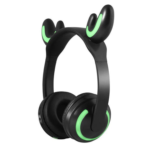 Hot Explosive Headphones Wireless Bluetooth Cat Ears Headphones Noise Reduction Live Breathing Lights Glare - Gamer Z Paradise