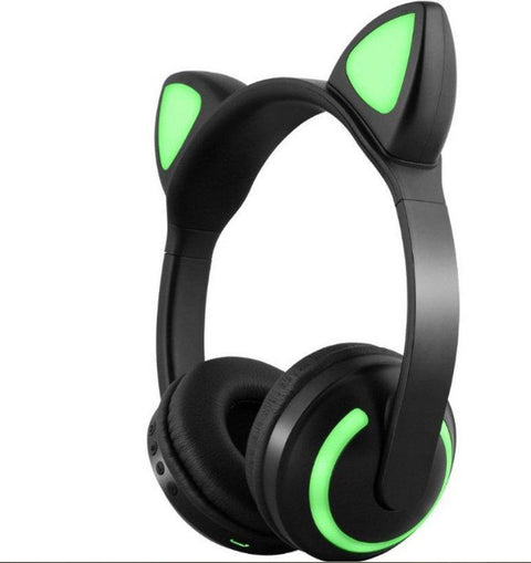 Hot Explosive Headphones Wireless Bluetooth Cat Ears Headphones Noise Reduction Live Breathing Lights Glare - Gamer Z Paradise