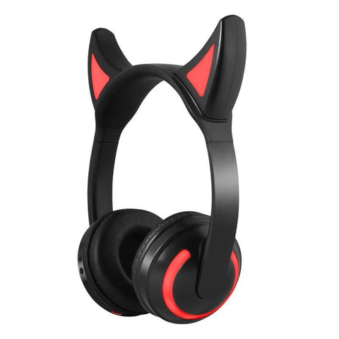 Hot Explosive Headphones Wireless Bluetooth Cat Ears Headphones Noise Reduction Live Breathing Lights Glare - Gamer Z Paradise