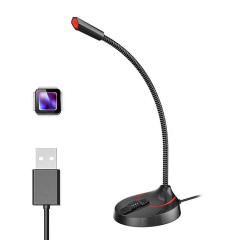 Jies F12 Gooseneck Desktop Computer 360o Omnidirectional Gaming Microphone USB Version for PC Laptop Office - Gamer Z Paradise