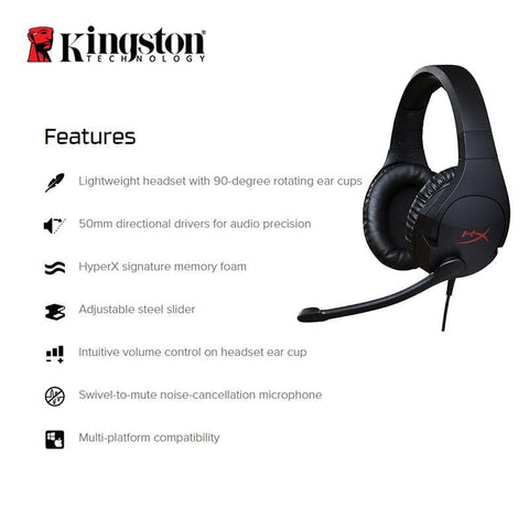 Kingston HyperX Gaming Headset Cloud Stinger Headphones With a microphone - Gamer Z Paradise