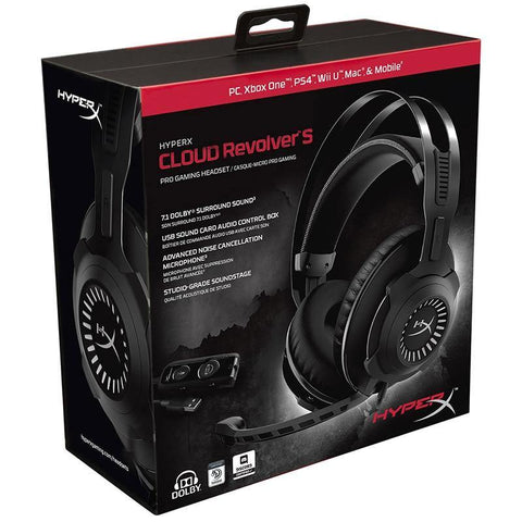 Kingston HyperX headphone Cloud Revolver S Gaming Headset with Dolby 7.1 Surround Sound for PC, PS4, PS4 PRO, Xbox One, - Gamer Z Paradise