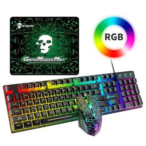 Kuiying T6RGB Luminous Keyboard And Mouse Set - Gamer Z Paradise
