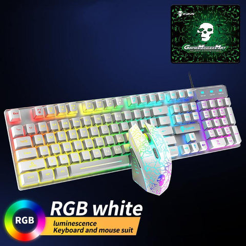 Kuiying T6RGB Luminous Keyboard And Mouse Set - Gamer Z Paradise