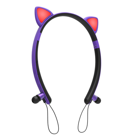 LED Glowing True Wireless Bluetooth Headphones Auriculares Cartoon Girl Headband Cat Ear Headset With Microphone For All Phones - Gamer Z Paradise