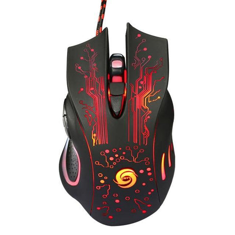 LED Wired Gaming Mouse USB Computer Mouse 5500DPI Optical Mouse 6 Buttons - Gamer Z Paradise