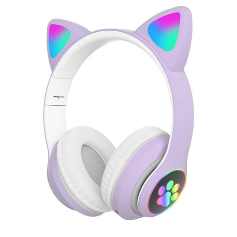 Luminous Bluetooth headset cat ear headset - Gamer Z Paradise