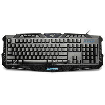 M200 USB 3 Colors LED Backlit Wired Gaming Keyboard - Gamer Z Paradise