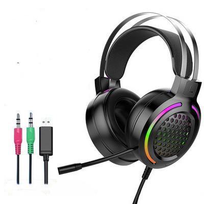 M5 Gaming Headset RGB Colorful Luminous Anti-Noise Heavy Bass Cable - Gamer Z Paradise