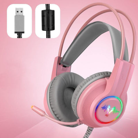 M5 Gaming Headset RGB Colorful Luminous Anti-Noise Heavy Bass Cable - Gamer Z Paradise