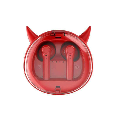 Macaron Red Tws5.0 Wireless Bluetooth Headset - Gamer Z Paradise