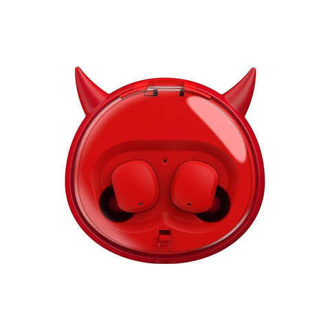 Macaron Red Tws5.0 Wireless Bluetooth Headset - Gamer Z Paradise