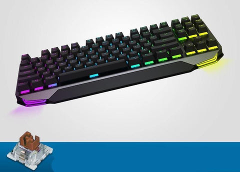 Machenike Gaming Keyboard K7 Wireless keyboard Pink Mechanical Keyboard 87 key Bluetooth 3.0 Black Switch Blue Switch keybaord - Gamer Z Paradise