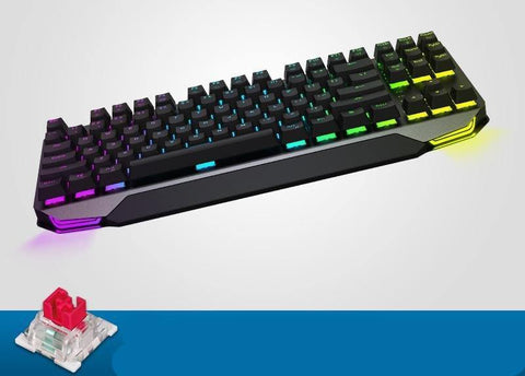 Machenike Gaming Keyboard K7 Wireless keyboard Pink Mechanical Keyboard 87 key Bluetooth 3.0 Black Switch Blue Switch keybaord - Gamer Z Paradise