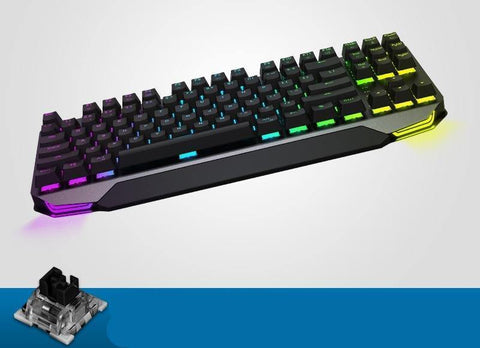 Machenike Gaming Keyboard K7 Wireless keyboard Pink Mechanical Keyboard 87 key Bluetooth 3.0 Black Switch Blue Switch keybaord - Gamer Z Paradise