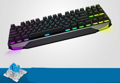 Machenike Gaming Keyboard K7 Wireless keyboard Pink Mechanical Keyboard 87 key Bluetooth 3.0 Black Switch Blue Switch keybaord - Gamer Z Paradise
