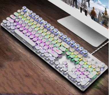 Mechanical Keyboard 104 Anti-ghosting Luminous Blue Black Red Brown Switch LED Backlit wired Gaming Keyboard - Gamer Z Paradise