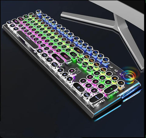 Mechanical Keyboard 104 Anti-ghosting Luminous Blue Black Red Brown Switch LED Backlit wired Gaming Keyboard - Gamer Z Paradise