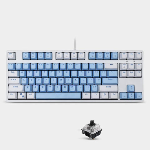 Mechanical Keyboard Sea Rhyme Light Blue Cyan Axis Red Axis Gaming - Gamer Z Paradise