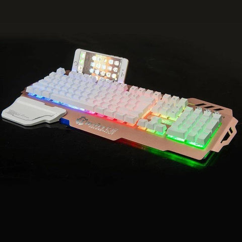Metal Gaming Keyboard Backlit Keyboard Office - Gamer Z Paradise