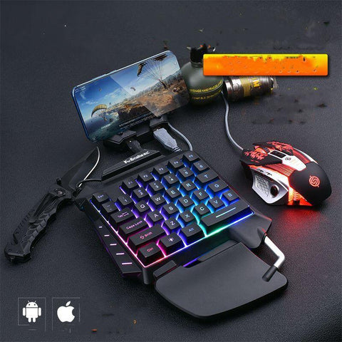 Mobile Game Throne One-Handed Keyboard Set Colorful - Gamer Z Paradise