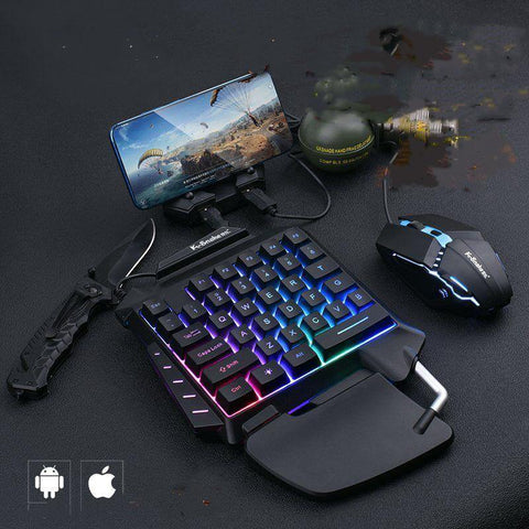 Mobile Game Throne One-Handed Keyboard Set Colorful - Gamer Z Paradise