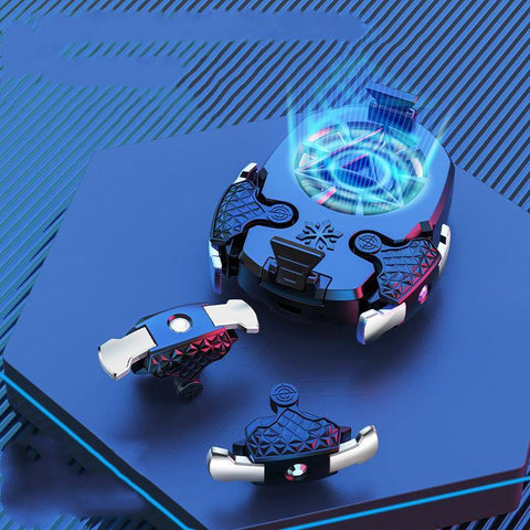 Multi-function Mobile Phone USB Game Cooler System Cooling Fan Gamepad Holder Stand Radiator for IPhone Huawei Samsung Phone - Gamer Z Paradise
