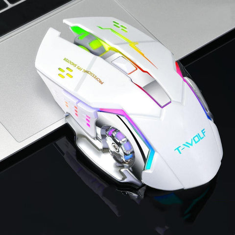 New Rechargeable Wireless Mouse Mute Office Gaming Laptop Creative Wireless Mouse - Gamer Z Paradise