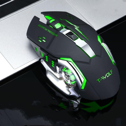 New Rechargeable Wireless Mouse Mute Office Gaming Laptop Creative Wireless Mouse - Gamer Z Paradise