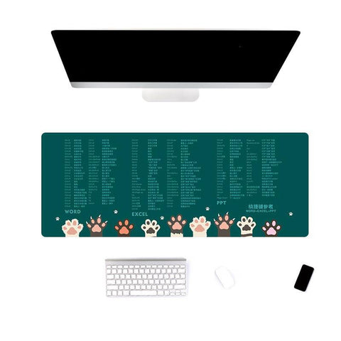 Office pad lock oversized mouse pad - Gamer Z Paradise