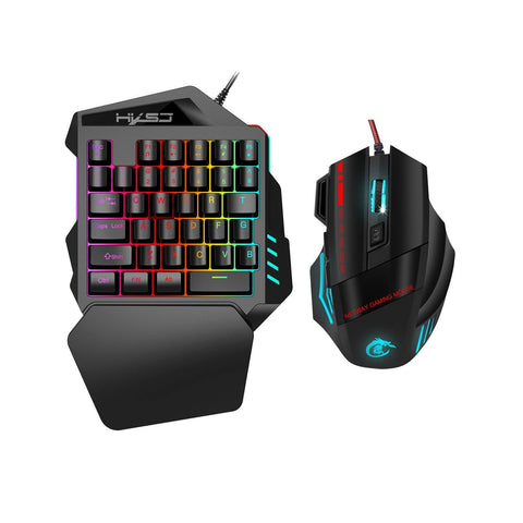 One-Handed Gaming Keyboard Set - Gamer Z Paradise