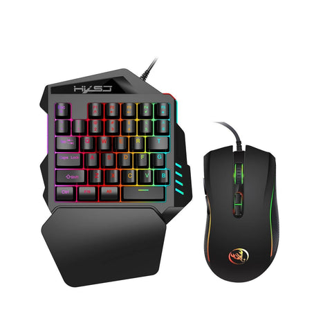One-Handed Gaming Keyboard Set - Gamer Z Paradise