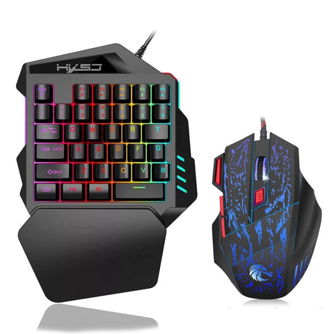 One-Handed Gaming Keyboard Set - Gamer Z Paradise