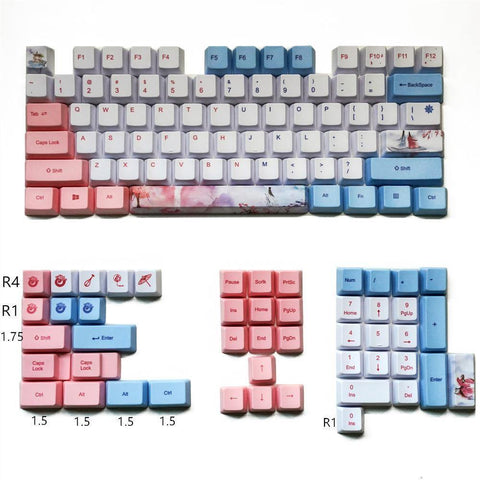 PBT sublimation keycap OEM high compatibility - Gamer Z Paradise