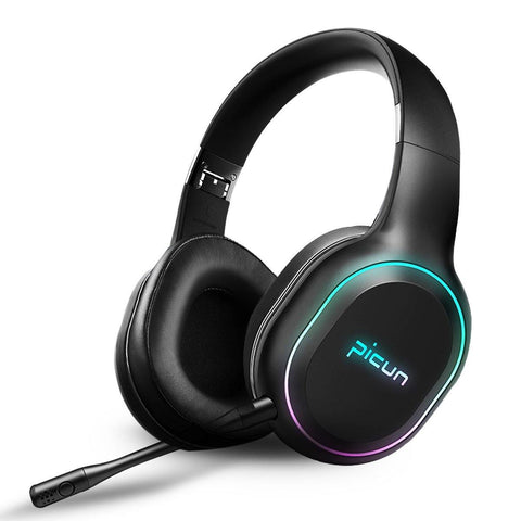 Picun P80S bluetooth 4.1 Gaming Headset LED Lighting Noise Cancelling Wireless Headphone With Mic for PC XBOX - Gamer Z Paradise